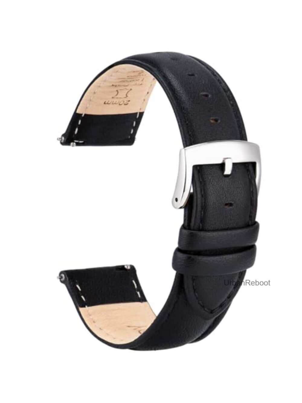 Top Grain Genuine Leather Watch Band Quick Release Replacement Strap